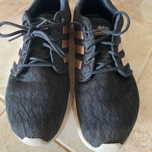 Black Cheetah Print Adidas Cloudfoam